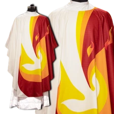 Traditional Pentecost Chasuble – Catholic Priest Liturgical Vestment