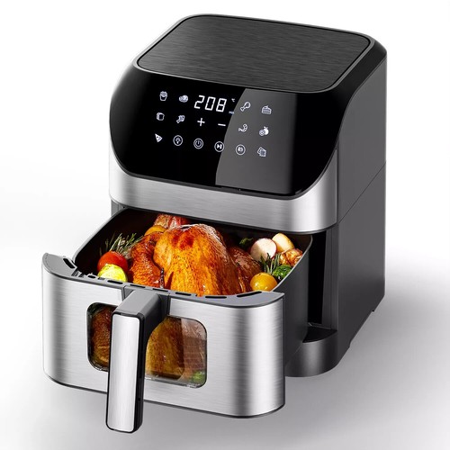 8L HeiBluftfritteuse XXL Backofen Dörrautomat GrillHeissluftfritteuse Air Fryer - Bild 12 von 13