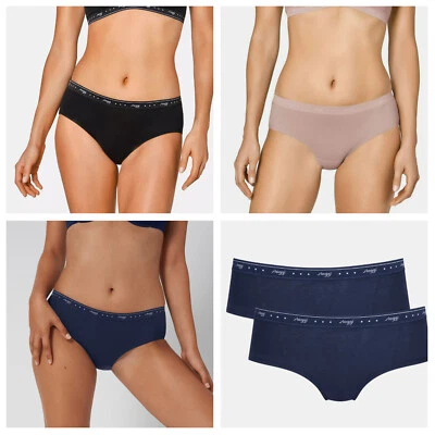 Sloggi 24/7 100 Hipster Briefs 2 Pack Cotton Elastane Knickers 10198287