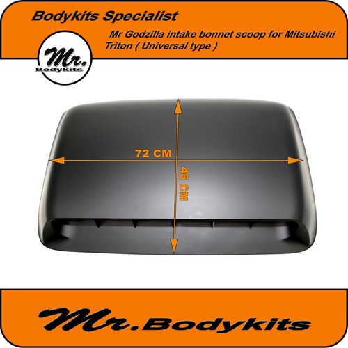 MR. GODZILLA UNIVERSAL SCOOP AIR INTAKE BONNET SCOOP FOR MITSUBISHI TRITON - Picture 8 of 12