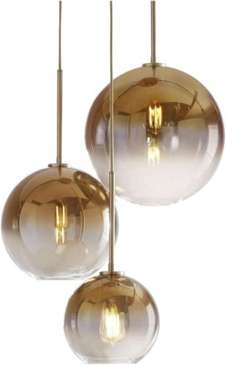 Mid Century Modern Gold Cluster Pendant Light for Kitchen Island