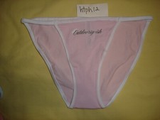 NWT Victoria's Secret Pink Cotton Daisy Outdoorsy-ish String Bikini M Panties