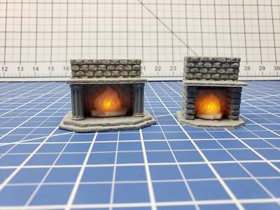 LED Fireplace - Dragonshire - DragonLock - Fat Dragon Games - DND - Pathfinder -