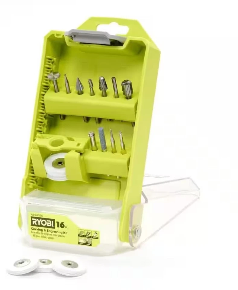 Ryobi A90AS16 Rotary Tool 16-Piece Carving and Engraving Kit - Image 2 of 3