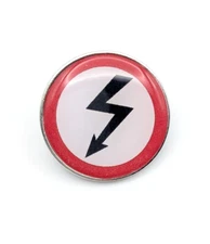 Marilyn Manson 'Shock Symbol' Heavy Metal Band Enamel Lapel Pin Metal Brooch Pin