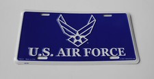 USAF US Air Force Wings License Plate 6x12 inches made in USA
