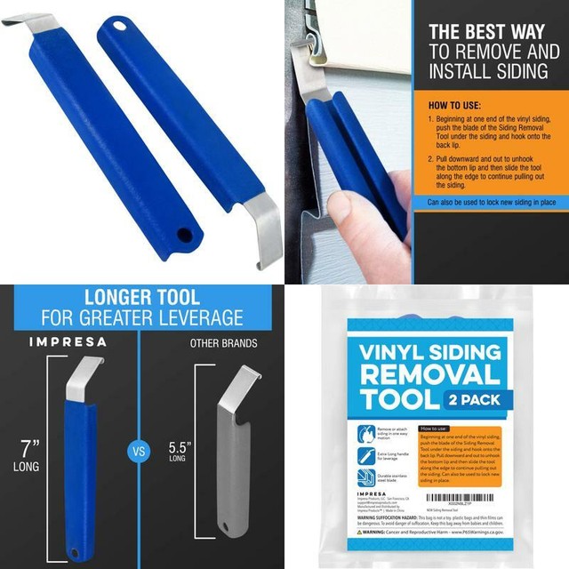 2 Pack Vinyl Siding Removal Tool for Installation and Repair Extra Long