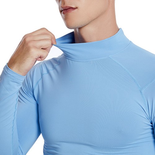 Men's Thermal Underwear Long Sleeve Base Top Layer Shirts Turtleneck Undershirt - Picture 105 of 115
