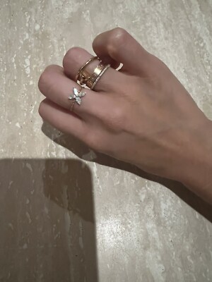 Van Rycke Marquise Diamond Chain (adjustable) Ring, Rose Gold 18ct