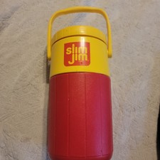 Vintage Coleman 1/2 Half Gallon Slim Jim Water Cooler Thermos Jug USA Made