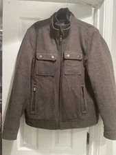 Michael Michael Kors Men's Pea Coat Brown Size M