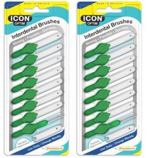 Image of Icon Optim 8's - 2 Packs of 8 Interdental Brushes Size 5 Green