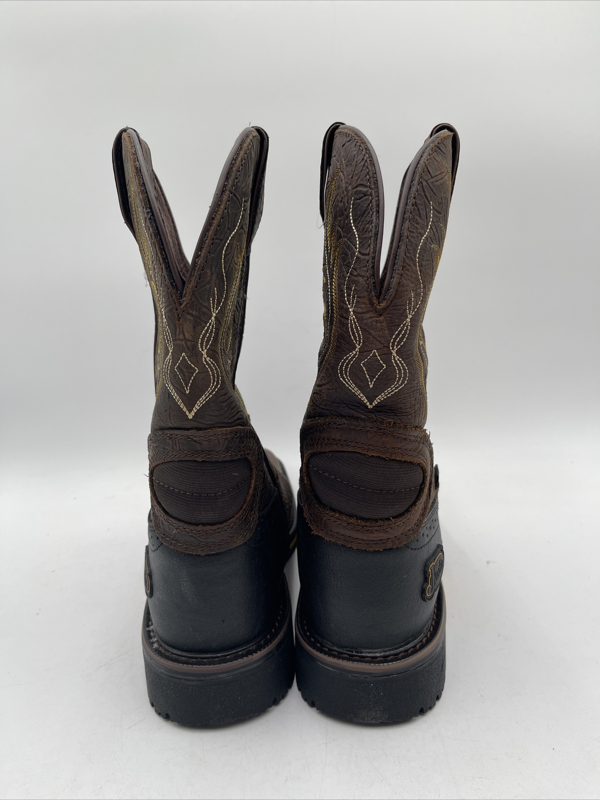 Men’s Justin Joist Waterproof Work Boots Brown Size 1… Gem