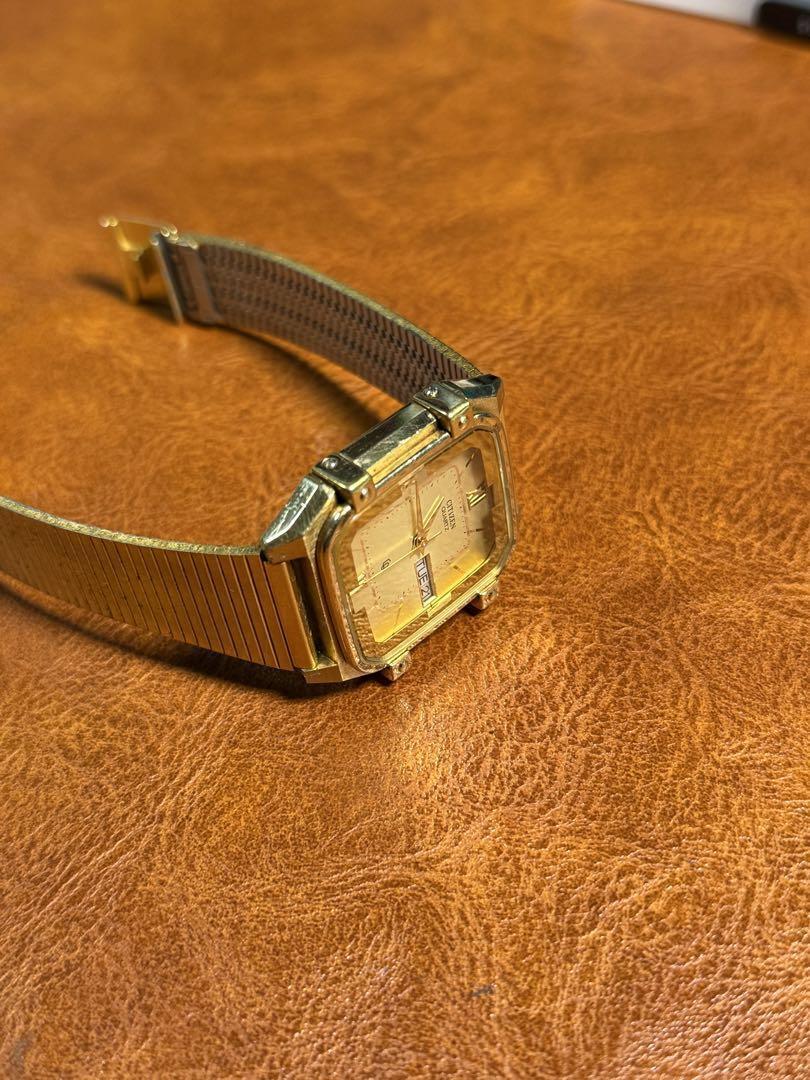 CITIZEN 1250-214706 Quartz watch, square type, 1990s 2020057 CITIZEN 1250-214706 Quartz watch, square type, 1990s 2020057