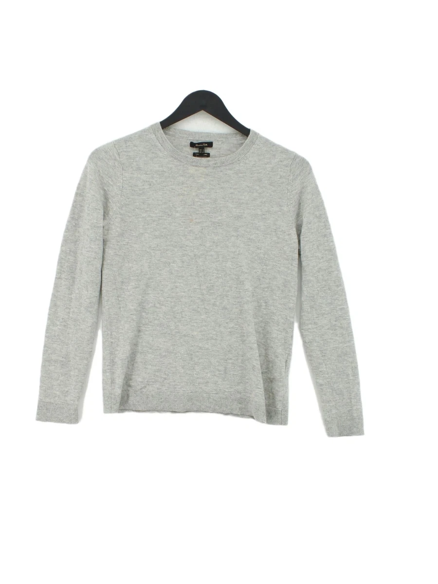 Massimo Dutti Women s Jumper S Grey Wool eBay