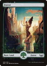 Lot of 20x FOIL Forest #280 - SNC New Capenna - MTG Magic FULL ART Land NM