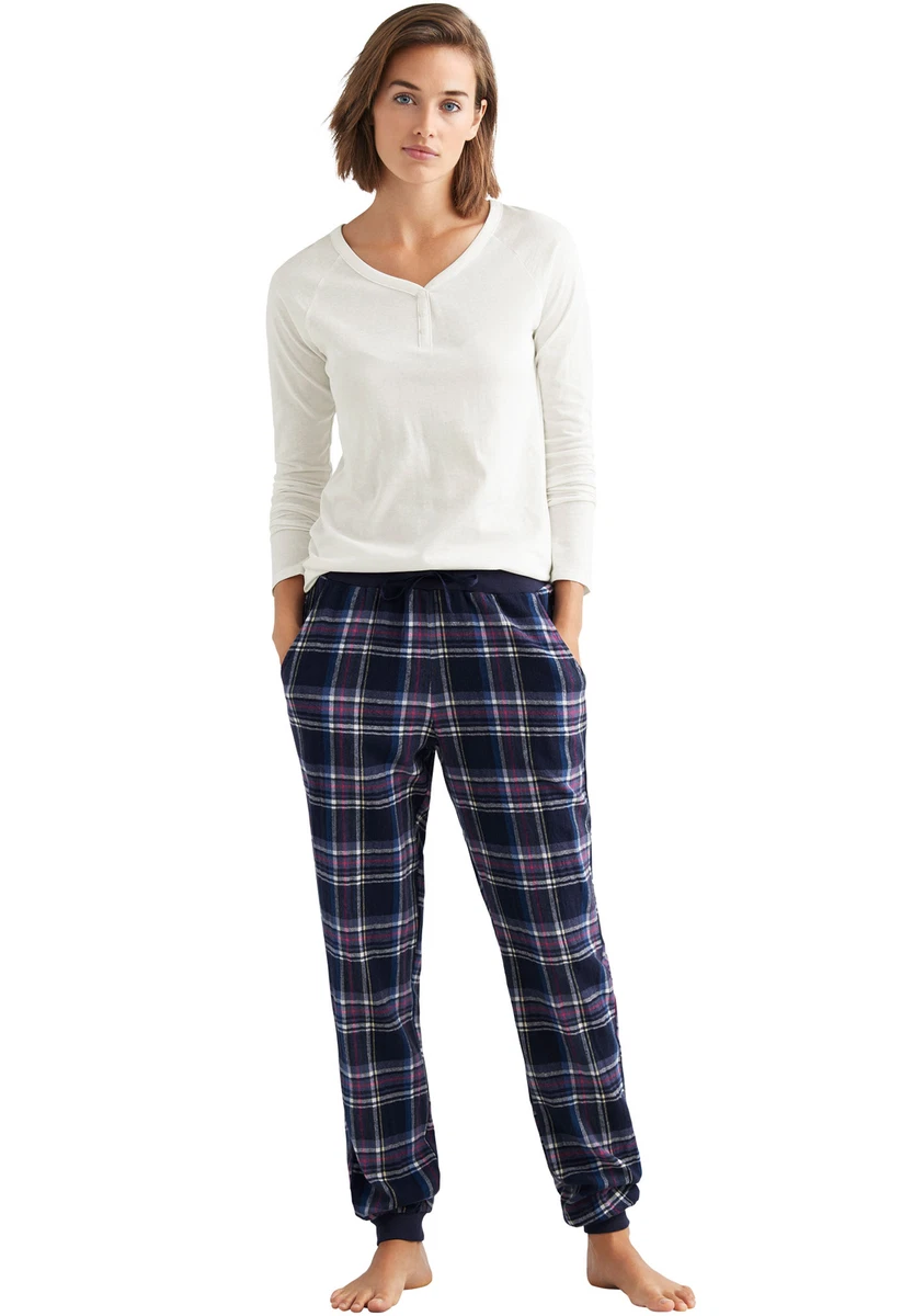 Ellos Women's Plus Size Plaid Flannel Sleep Pants Pajama Bottoms