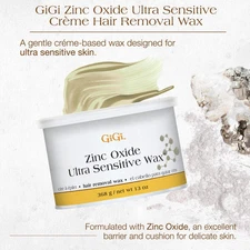 Gigi Zinc Oxide Ultra Sensitive Wax 14oz (369g)