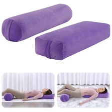 ROYALAY 2 Pcs Yoga Bolster Pillow for Restorative Yoga, Rectangular and Cylin...