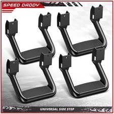 4pcs Aluminum Side Steps For Chevy Gmc Dodge Ford Pickup Trucks Suvs Black 4pcs Aluminum Side Steps For Chevy Gmc Dodge Ford Pickup Trucks Suvs Black