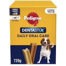112 Pedigree Daily Dentastix Dental Sticks Dog Treats Medium Dog Chews