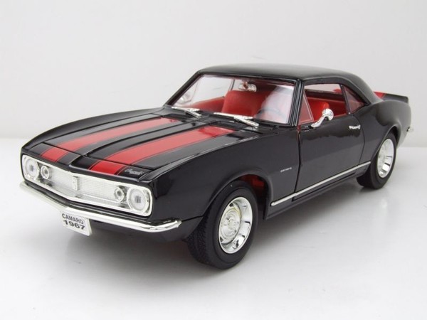 Chevrolet Camaro Z/28 1967 Schwarz Modellauto 1:18 Lucky Die Cast-image