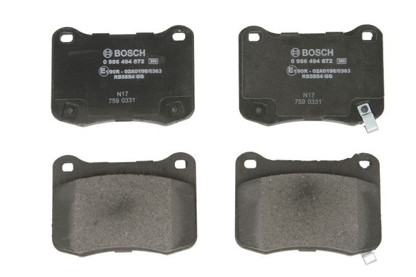 Bremsbelagsatz Bosch 0 986 494 872, Hinten-image
