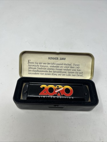 Vintage Hohner 2000 Limited Edition Harmonica with Case Millennium Germany