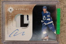 UD 2019-20 Ultimate Rookies Carter Verhaeghe Patch Auto /49 RPA