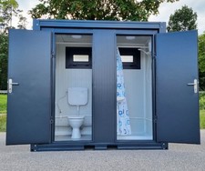 Container Sanitärcontainer WC Container Duschcontainer Sanitär RAL7016  Dusche