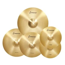 Cymbal Pack, 5 Pieces Drum Cymbals Set,14" Hi Hat 14 "14" 16 "18" 20" Gold