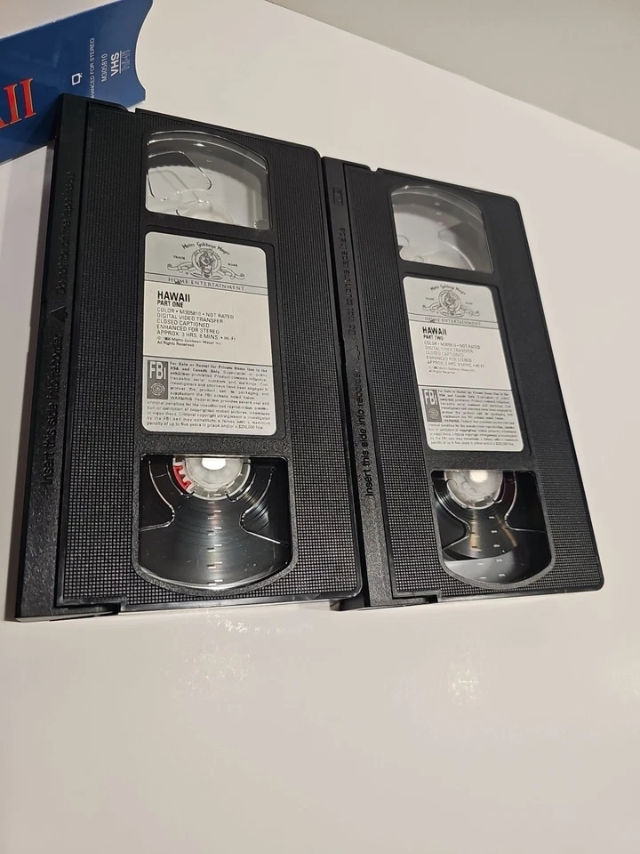 Hawaii VHS Tape/Julie Andrews/Richard Harris Box Set (2) Great Condition/ Price! - Image 3 of 4