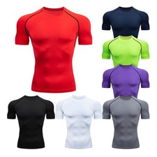 Men Running Compression Shirts Quick Dry Soccer Jersey Fitness Tight Sports Gift