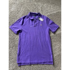 NEW Polo Ralph Lauren Shirt Youth Boys Extra Large 18-20 Short Sleeve Purple XL