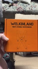 WELKINLAND Men's Heavy Duty Work Suspenders 2 Inch Wide Adjustable