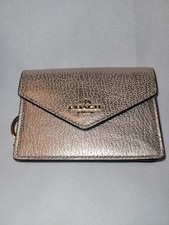 Coach Wallet Small Gold Stamped 4 Inch