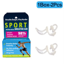 Anti Snore Nasal Dilator Stop Snoring Silicone Nose Clip Sport Easy Breath Nasal
