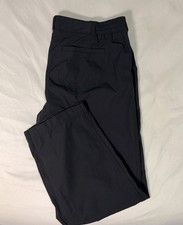 Kirkland Signature Women's Travel Pants Black Nylon Spandex Elastic Waist