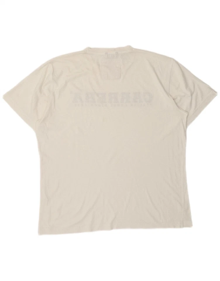 Camiseta Top CARRERA Hombre Gráfico XL Blanco Algodón AI04 Foto 2 de 4