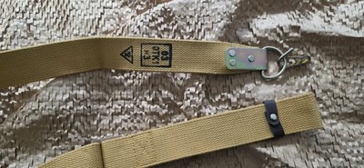 Genuine Russian Rifle Sling with Leather Strap with stamp