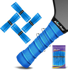 Pickleball Overgrip 4-Pack with Ridges for Better Grip Control - Precut and Dr