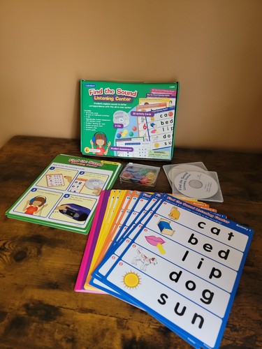Lakeshore Find The Sound Listening Center 2 CDS Ages 4 Assessment Kit LL309 100%