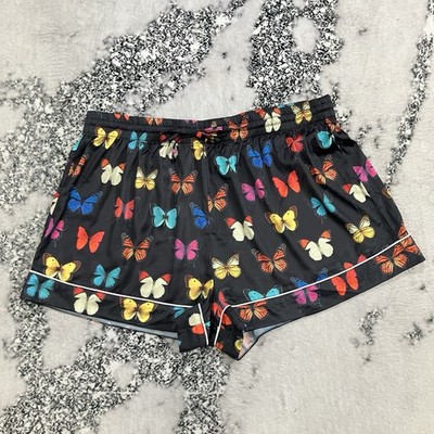 Show Me Your Mumu Butterfly Print Pajama Lounge Shorts Women s Sz XL