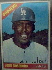 1966 Topps Baseball Card Of John Roseboro #189