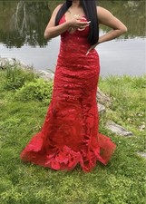 Jovani 60283 Red Prom Dress Size 2