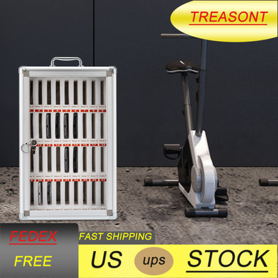 36 Slots Cell Phones Storage Cabinet Aluminum Alloy Pocket Chart Cell Phones Box