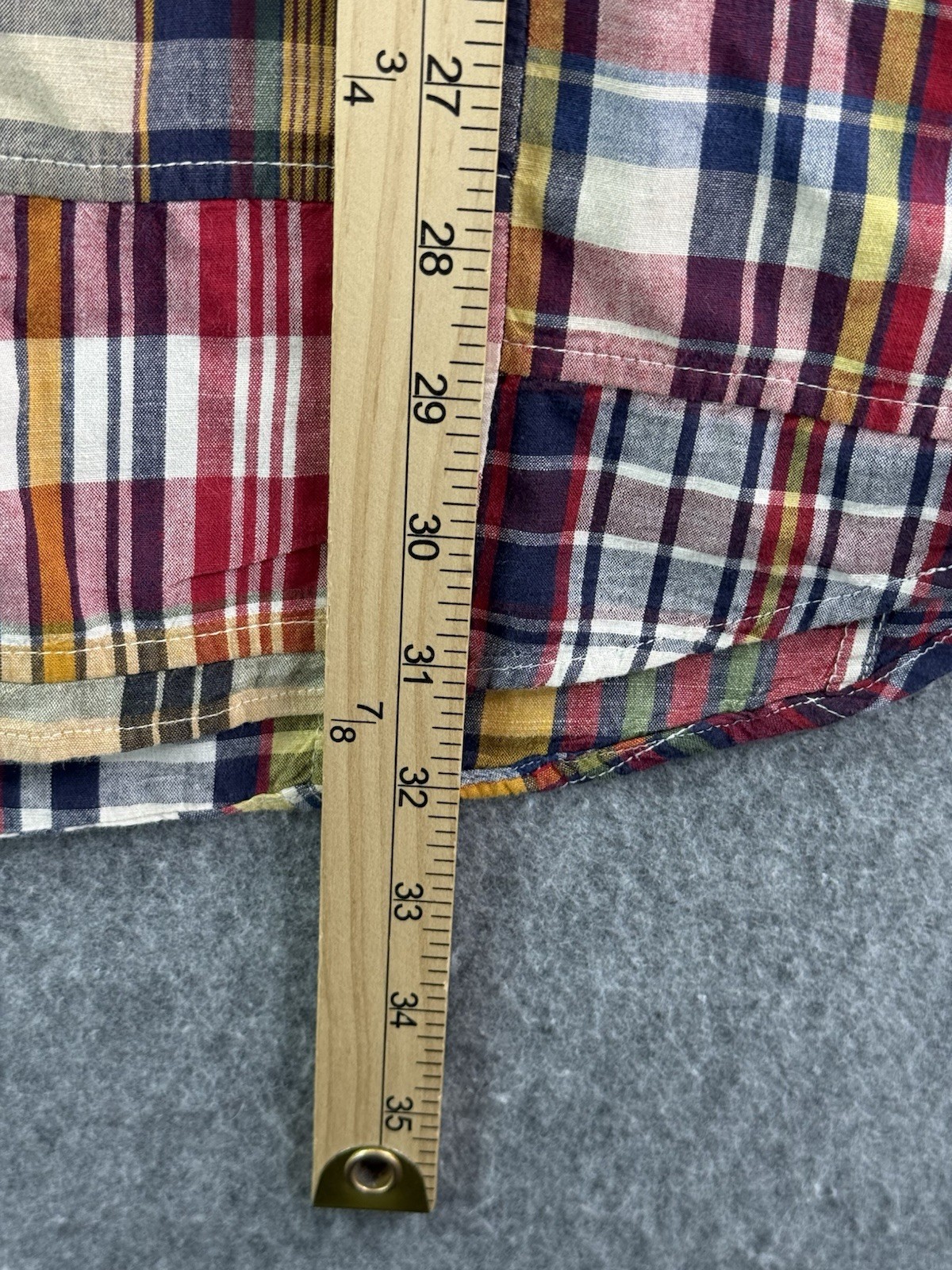 Ralph Lauren Multicolor Patchwork Madras Plaid Sh… - image 6