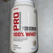 GNC Pro Performance 100% Whey Protein Powder Vanilla Cream 25 Servings NEW