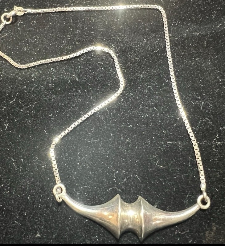 Vintage Arezzo Sterling Silver Italian Modernist Choker Necklace