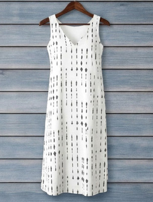 NWT Kenneth Cole $130 Two Layer Tank Midi Dress XS Black White Minimalist Modern